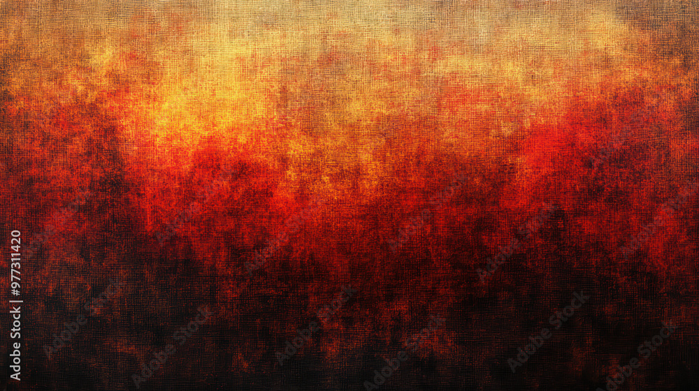Obraz premium Abstract textured background with gradient shades of red, orange, and yellow, creating a warm and artistic atmosphere. Ideal for creative designs.
