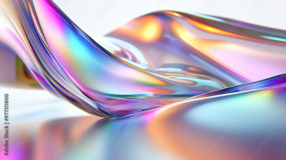 Abstract rainbow white background design, 3d rendering
Abstract rainbow white background design, 3d rendering