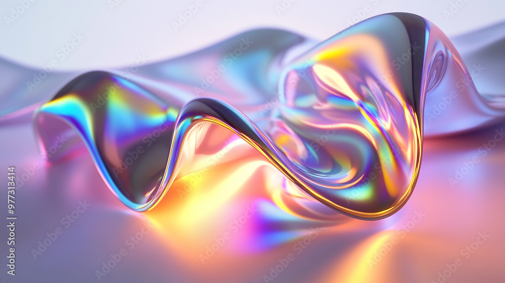 Abstract rainbow white background design, 3d rendering Abstract rainbow white background design, 3d rendering