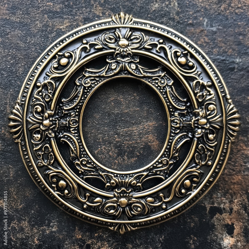 Ornate Metal Frame. Ornate Metal Frame.
