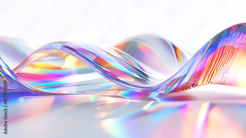 Abstract rainbow white background design, 3d rendering Abstract rainbow white background design, 3d rendering