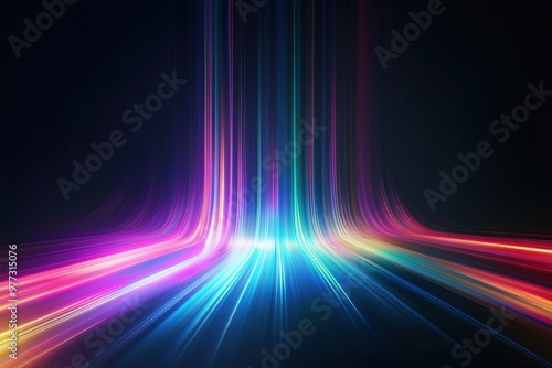 abstract background with glowing lines