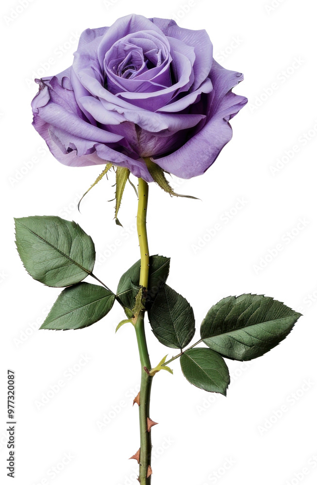 Fototapeta premium Elegant purple rose PNG