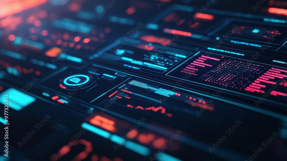 Interactive UI component libraries, holographic navigation tools, modern tech hub Interactive UI component libraries, holographic navigation tools, modern tech hub
