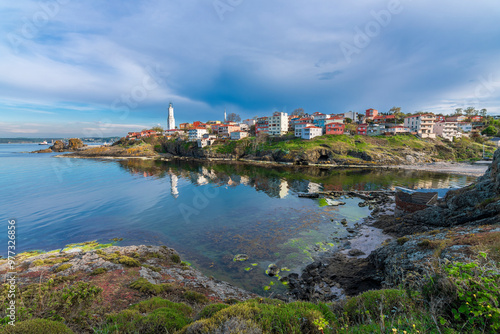 Rumeli Feneri Village view in Istanbul photo