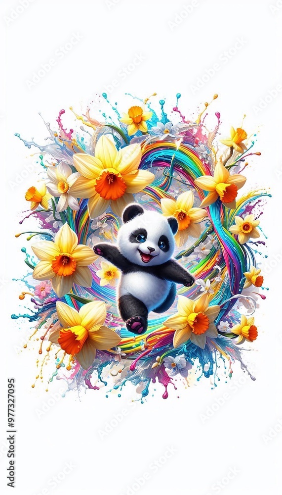 Fototapeta premium niedlicher Pandabär