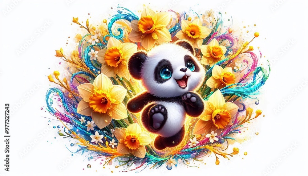Fototapeta premium niedlicher Pandabär