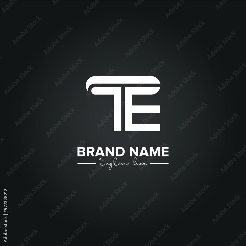 Alphabet TE ET Letters Monogram Logo Design. Initial Vector Template. Alphabet TE ET Letters Monogram Logo Design. Initial Vector Template.