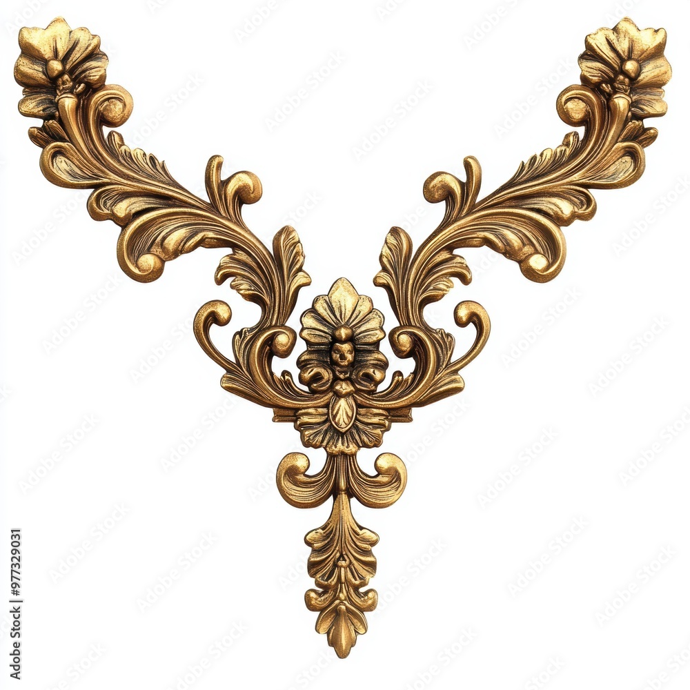 Gold Ornate Design. Gold Ornate Design.