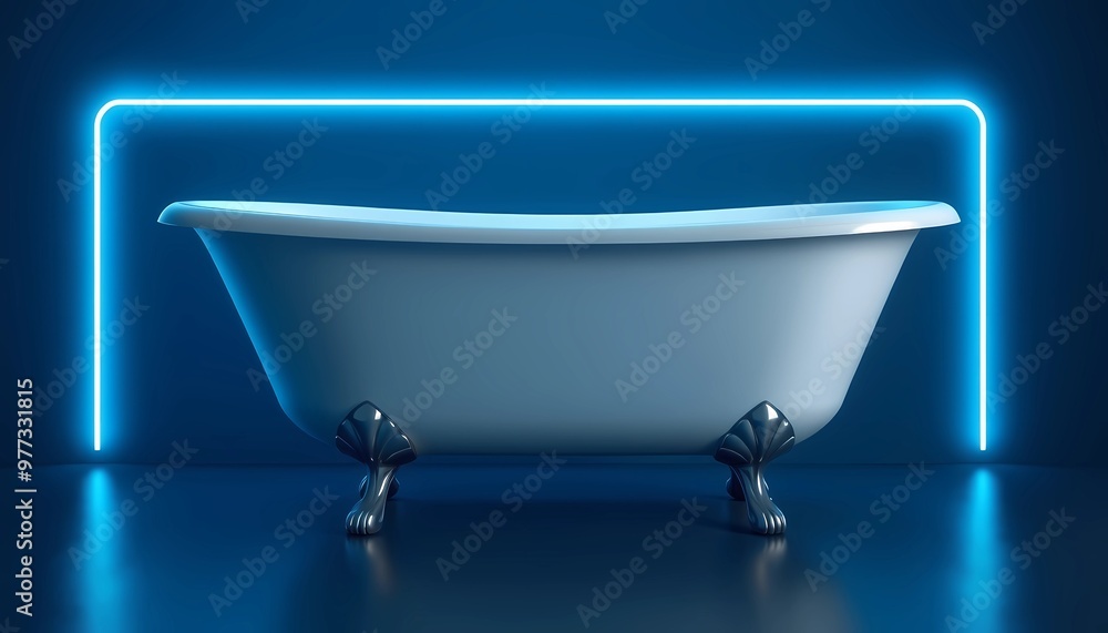 Modern Freestanding Bathtub with Elegant Blue Lighting in Contemporary Setting
Modern Freestanding Bathtub with Elegant Blue Lighting in Contemporary Setting