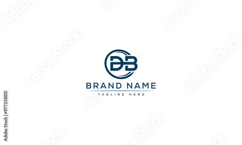 Logo design letter DB . Elegant modern. Vector template.