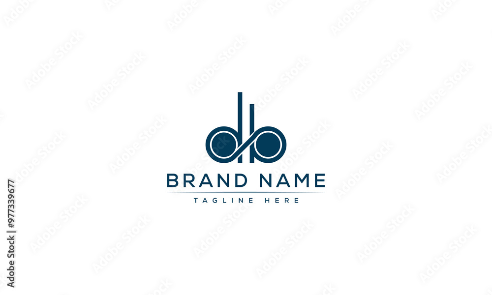Logo design letter DB . Elegant modern. Vector template. Logo design letter DB . Elegant modern. Vector template.