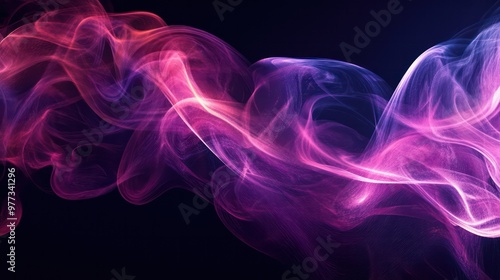 Smoke art in digital designs, where swirling plumes of smoke merge with modern graphics to create futuristic compositions.