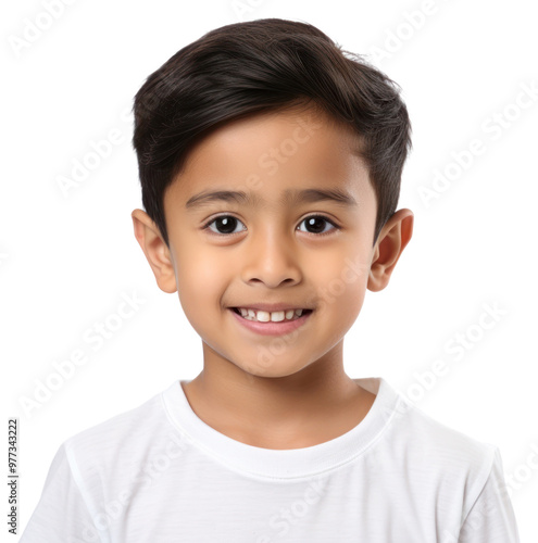 PNG Malaysian kid portrait child smile.