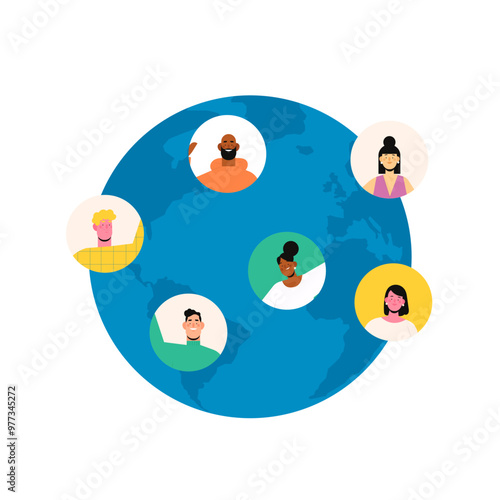 World Population people illustration