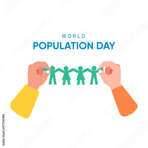 Happy World Population Day illustration