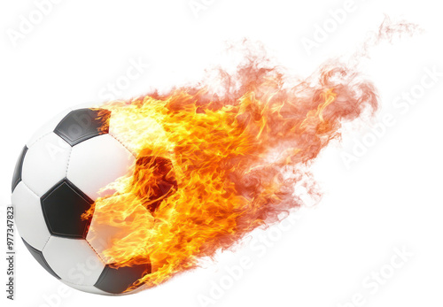 PNG Soccer ball on fire soccer sports illustration.