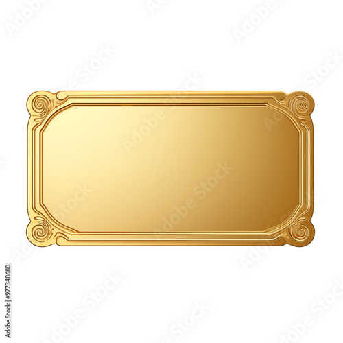 blank gold sign photo