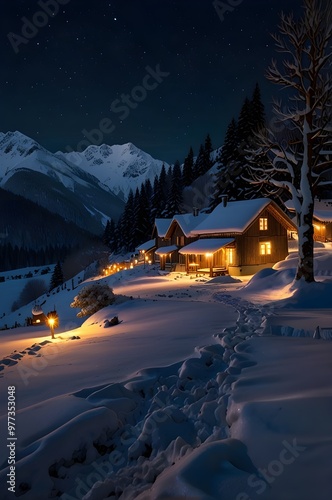 winter in the mountains