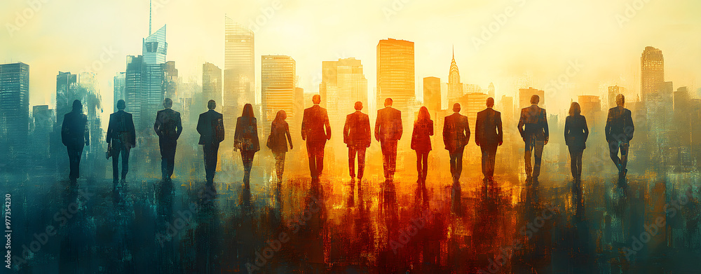 “A Group of Business People Standing in Front of the City Skyline”
“A Group of Business People Standing in Front of the City Skyline”