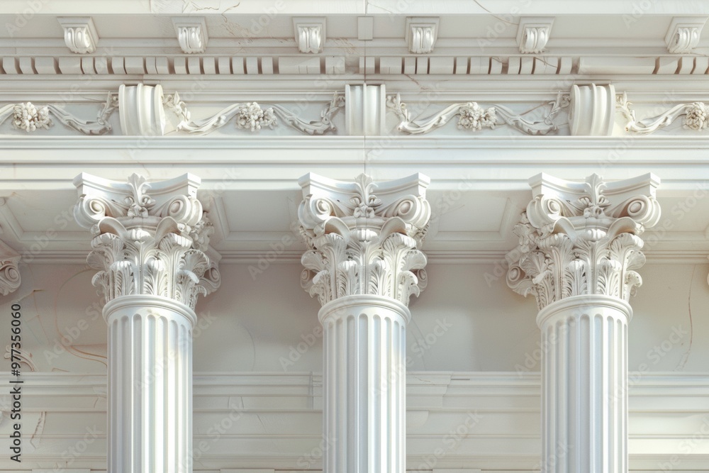 Naklejka premium architectural object (column, balustrade, Colonnade, arcade, frame)