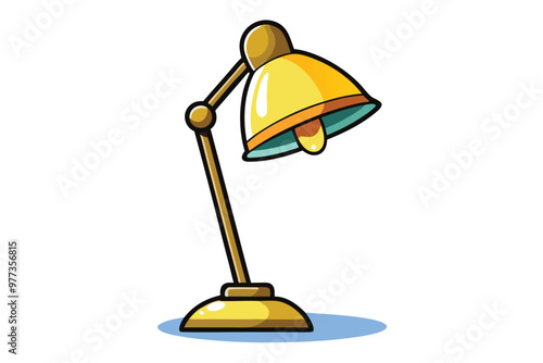 Desk lamp icon illustration isolated on a white background
