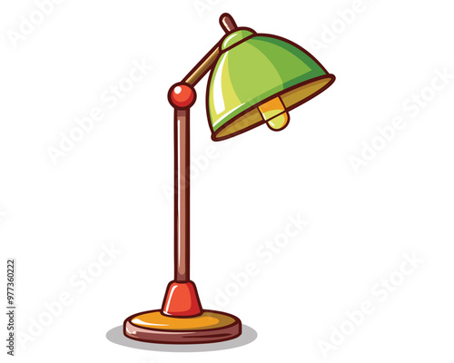 Desk lamp icon illustration isolated on a white background
