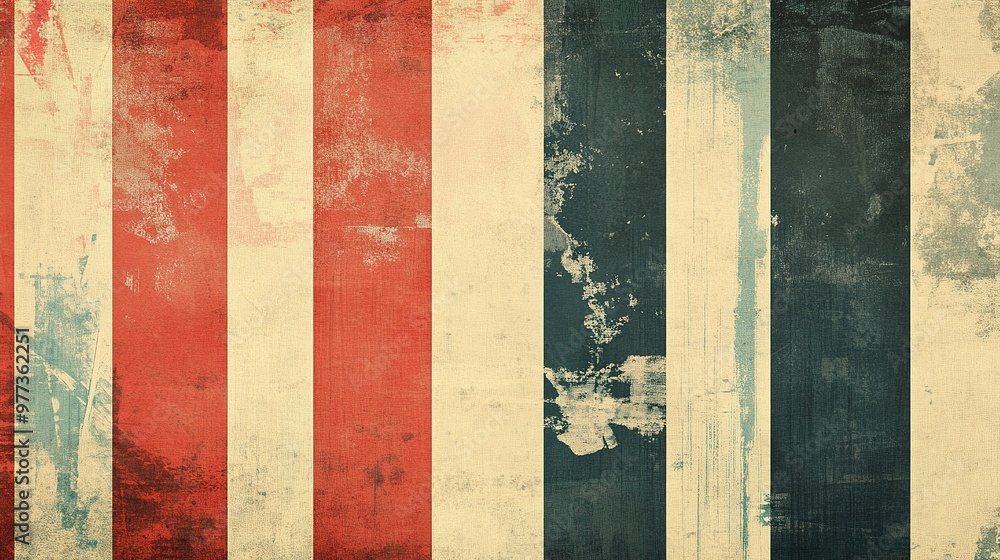 A classic background with a retro design of faded stripes and old-school typography A classic background with a retro design of faded stripes and old-school typography