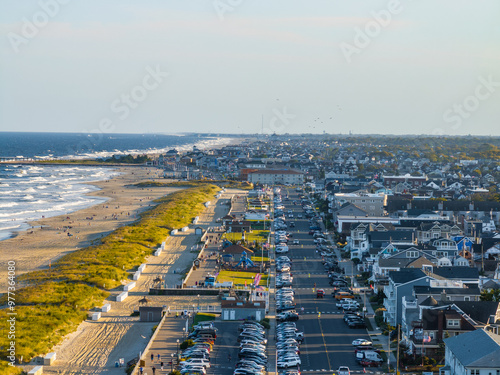 Bradley Beach from an aerial view on the Jersey Shore photo