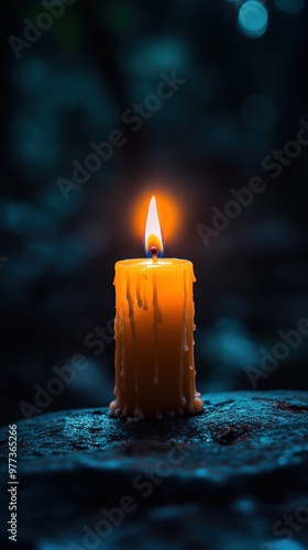 Candle flame renewal symbolizing hope and perseverance