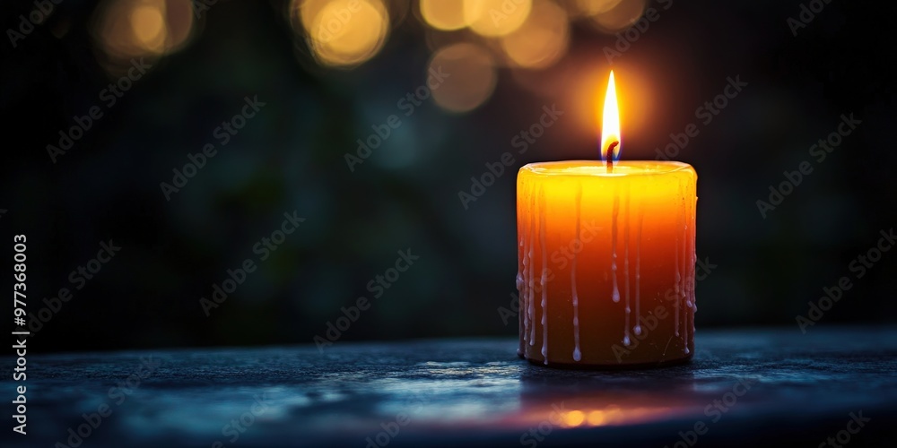 Candle flame renewal symbolizing hope and perseverance Candle flame renewal symbolizing hope and perseverance