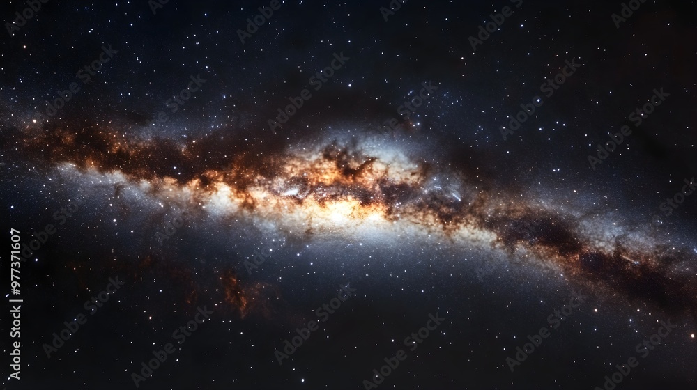 Fototapeta premium High-Resolution View of the Milky Way Galaxy with Vibrant Stars