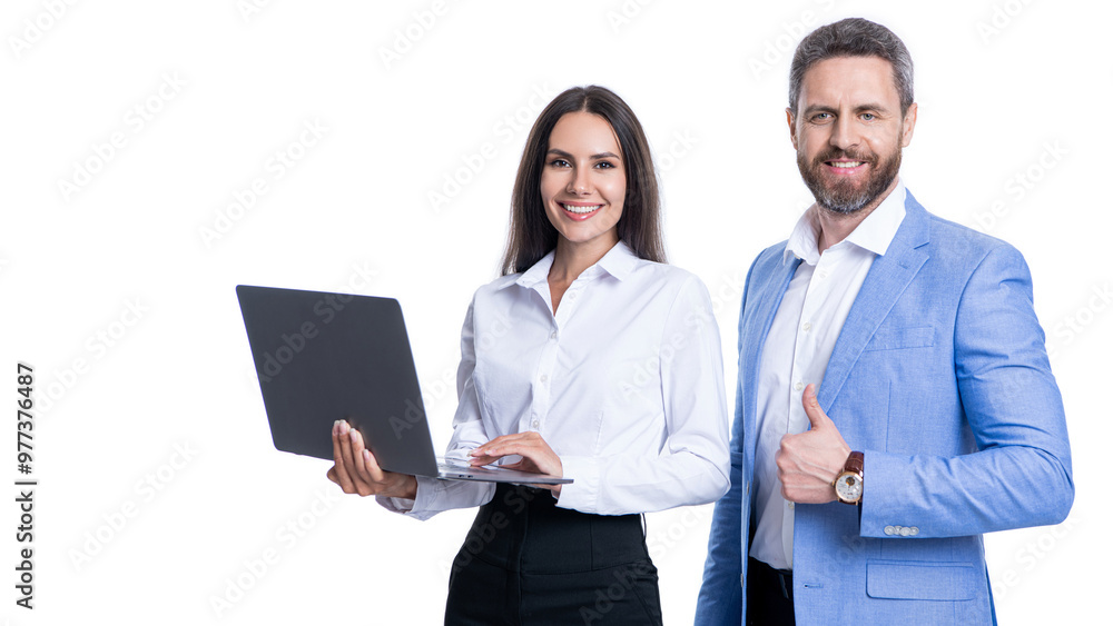 boss and employee has online. businesspeople in formalwear with pc in office. Remote online working. Business success. businesspeople isolated on white. freelancer working online. thumb up gesture boss and employee has online. businesspeople in formalwear with pc in office. Remote online working. Business success. businesspeople isolated on white. freelancer working online. thumb up gesture