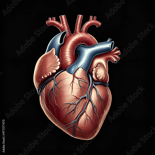 Connections to diagram of human heart photo