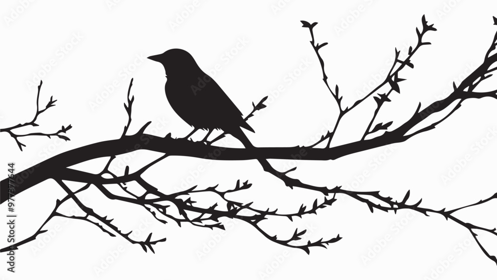 Set of black bird silhouettes. Vector elements for design. Set of black bird silhouettes. Vector elements for design.