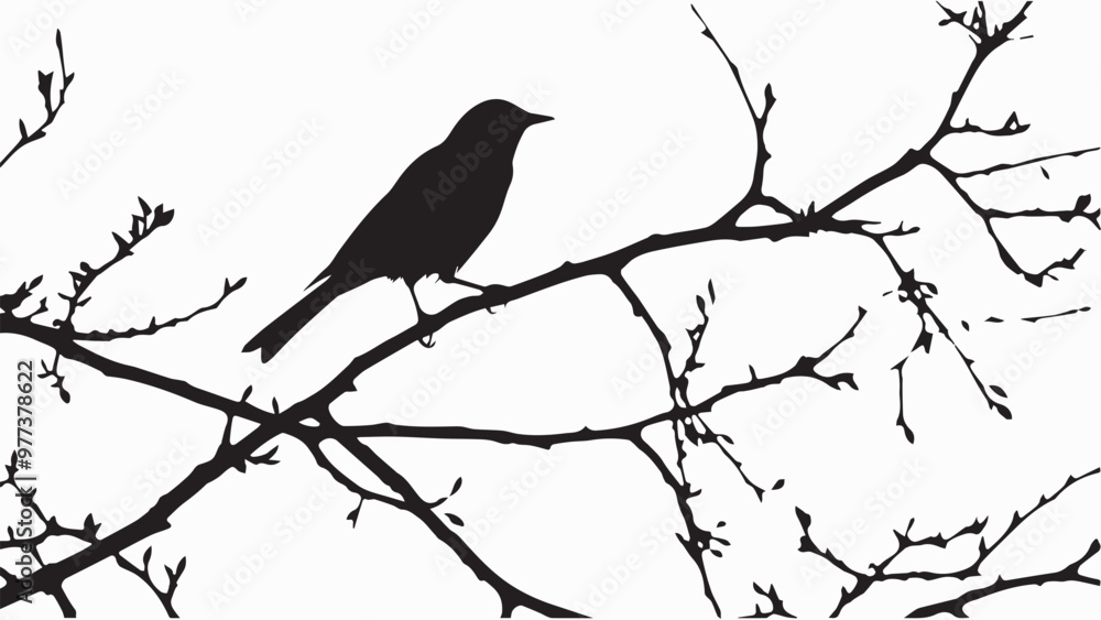 Set of black bird silhouettes. Vector elements for design. Set of black bird silhouettes. Vector elements for design.