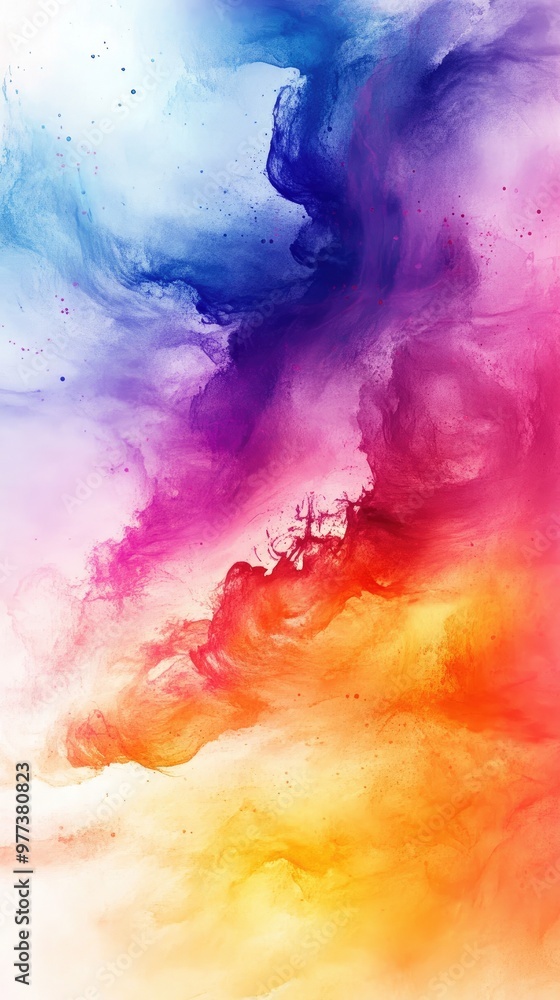 Fototapeta premium Vibrant abstract swirl of colors blending together, showcasing a beautiful fusion of shades in fluid art.