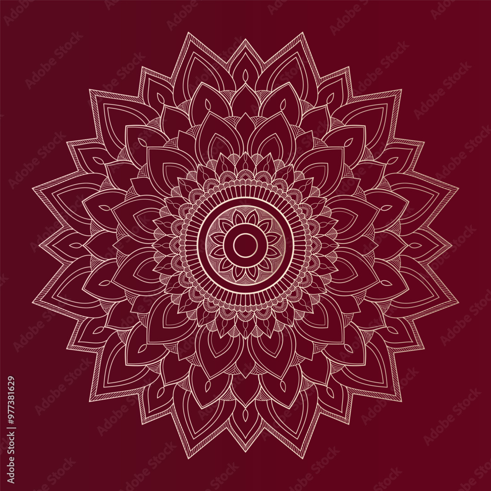 Outline vector mandala pattern for festival, book and packaging background design. Outline vector mandala pattern for festival, book and packaging background design.