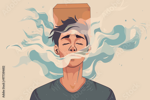 Box breathing technique for anxiety relief and stress reduction