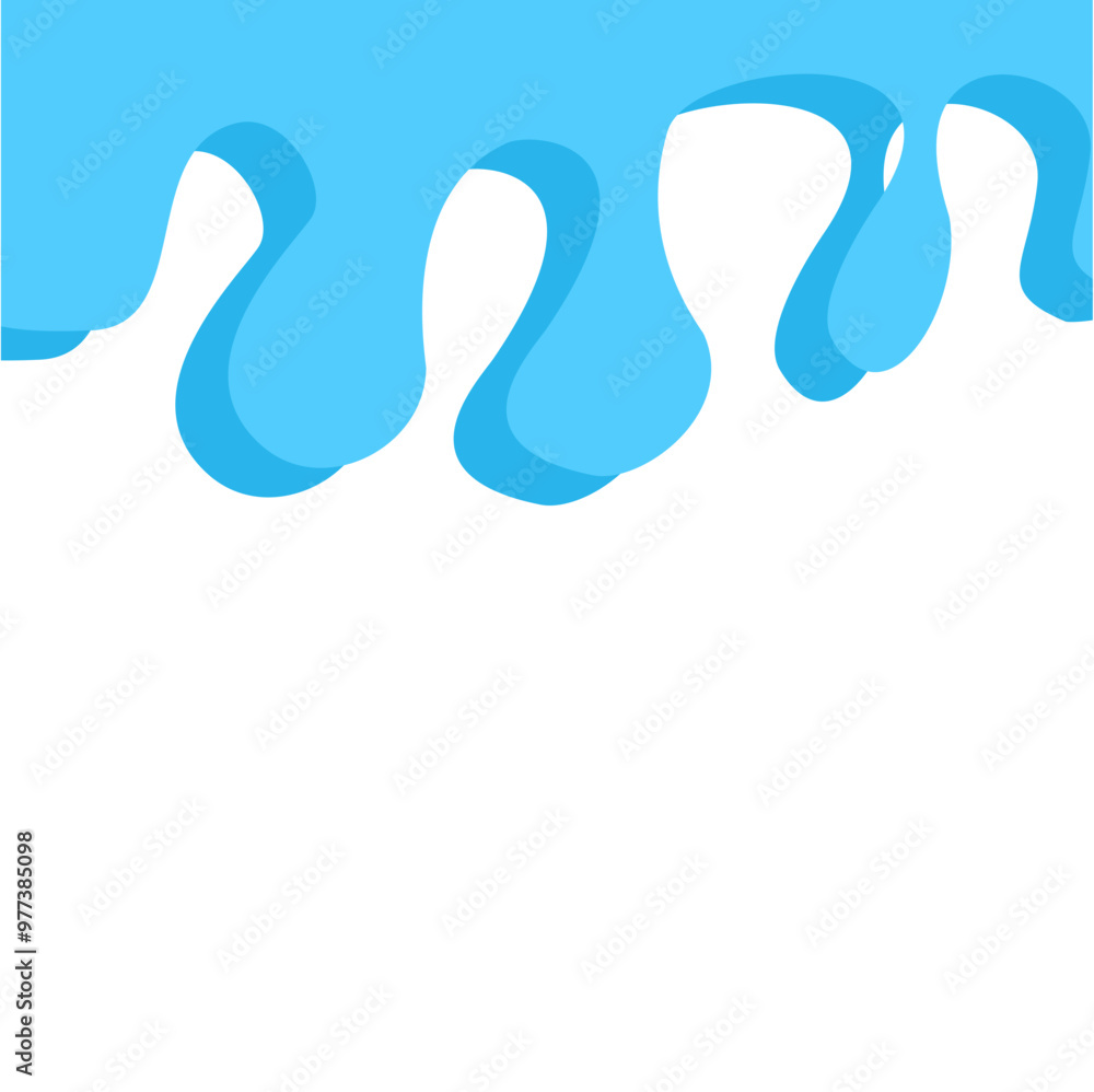 Dripping water isolated on transparent background. Blue paint. Dripping water isolated on transparent background. Blue paint.