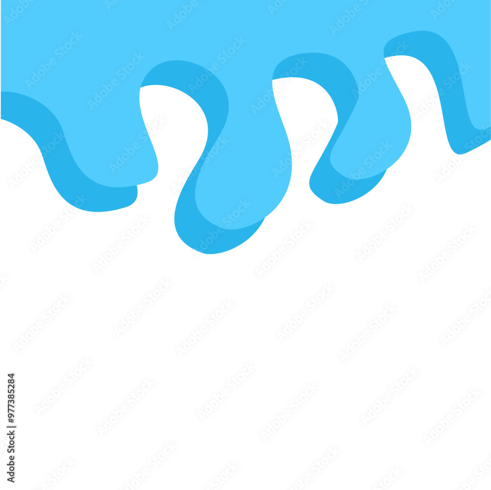 Dripping water isolated on transparent background. Blue paint. Dripping water isolated on transparent background. Blue paint.