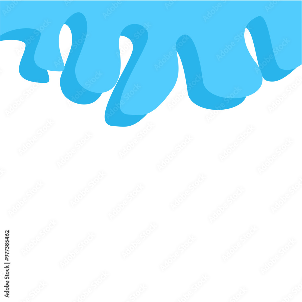 Dripping water isolated on transparent background. Blue paint. Dripping water isolated on transparent background. Blue paint.