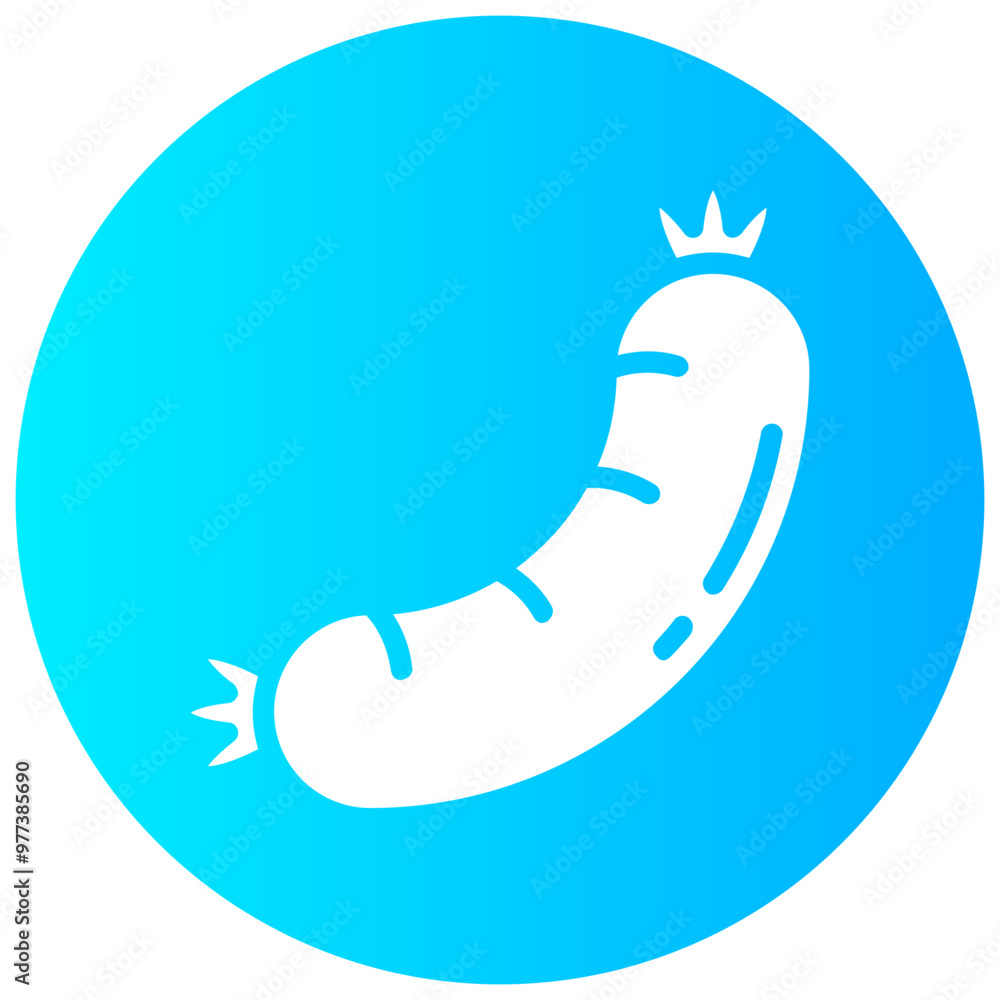 sausage round glyph vector icon sausage round glyph vector icon