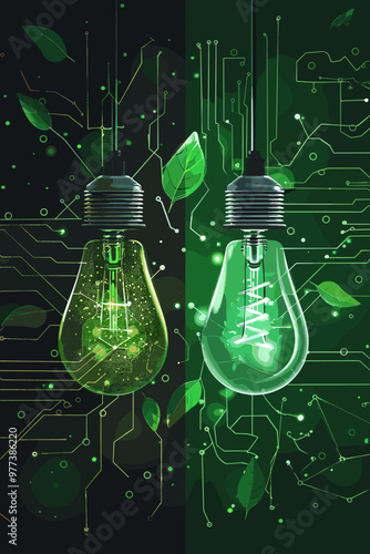 Comparison of Grey vs Green Hydrogen Energy Principles Outline Diagram