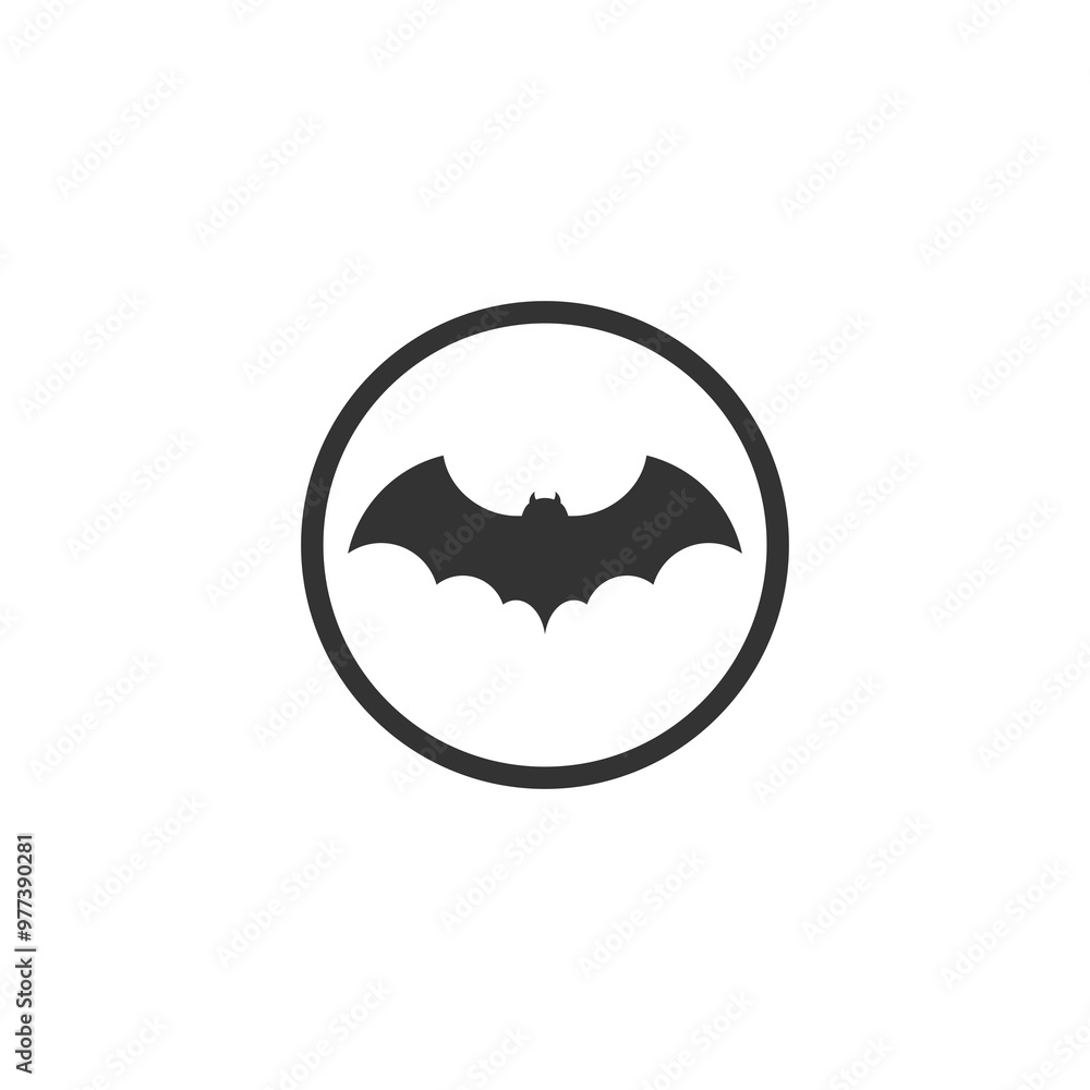 Flying bat icon isolated on transparent background Flying bat icon isolated on transparent background