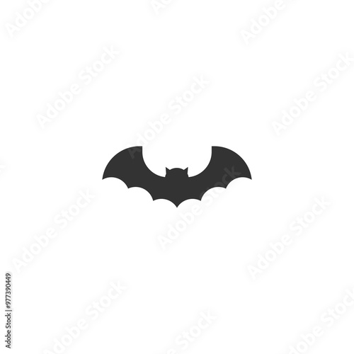 Bat icon isolated on transparent background