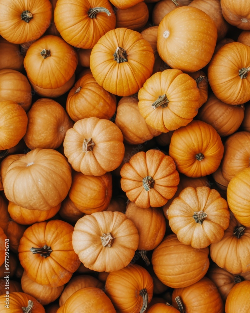 A vibrant collection of pumpkins showcases autumn's richness and colors in a bountiful display A vibrant collection of pumpkins showcases autumn's richness and colors in a bountiful display