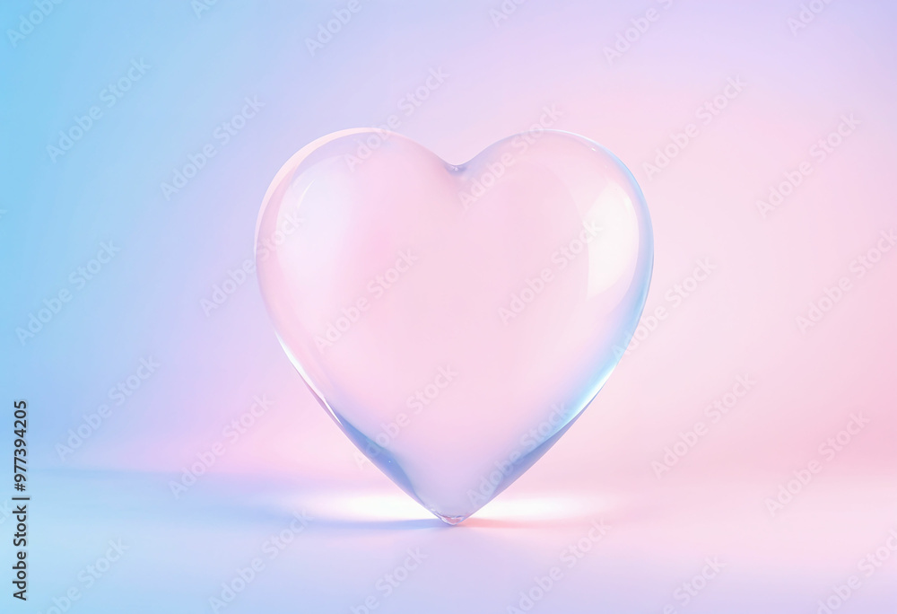 Valentine Day 3D heart shape cartoon style love heart 3D rendering scene illustration Valentine Day 3D heart shape cartoon style love heart 3D rendering scene illustration