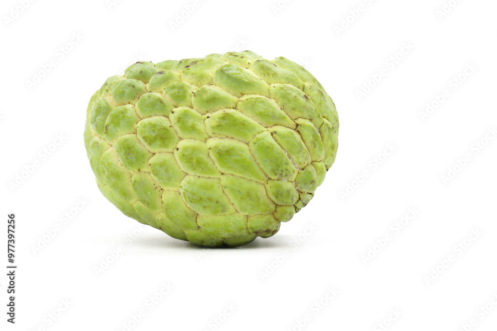 Sugar apple isolated on white background, exotic tropical Thai annona or cherimoya fruit, healthy food. Sugar apple isolated on white background, exotic tropical Thai annona or cherimoya fruit, healthy food.