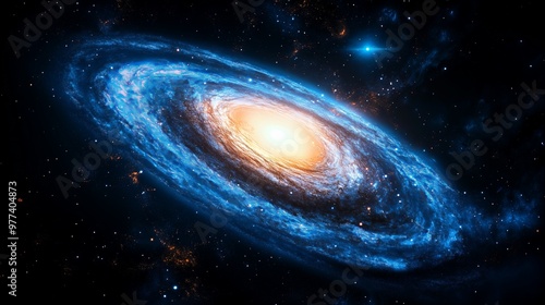 Stunning andromeda galaxy